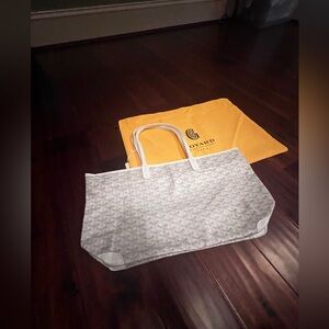 Stylish Canvas Gray and White Tote Bag